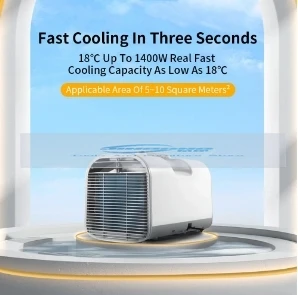 Portable Tent Air Conditioner APP Voice Control 1400W 12/24/220V 13KG 5-10m² for RV Camping Air Conditioner Tents Temporary Car