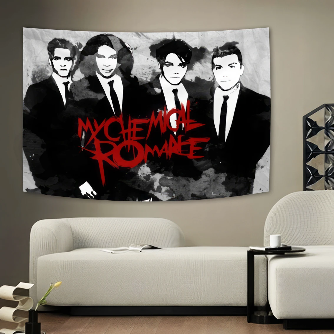 My Chemical Romances Music Style Background arazzo decorativo Home Bedroom Banner Wall Hanging