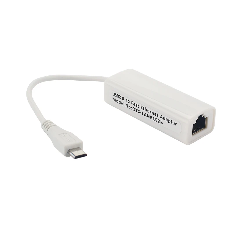 محول إيثرنت مايكرو USB محول إيثرنت USB 2.0 بطاقة الشبكة إلى RJ45 لراسبيري بي صفر إيثرنت USB