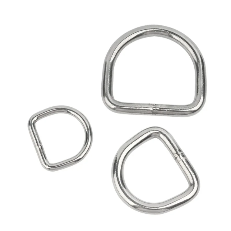 M3 M4 M5 M6 M8 M10 304 Stainless Steel D Shackle Quick Connect Ring  Buckles