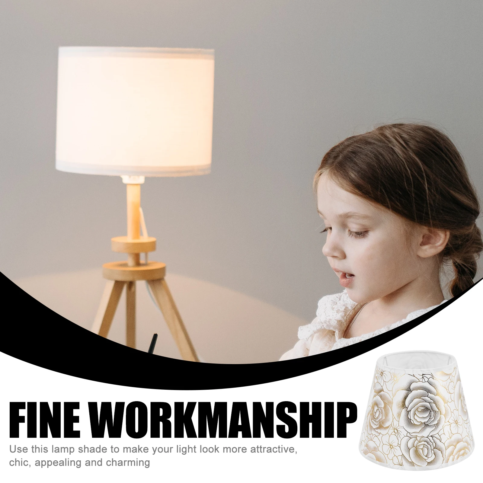 Premium Cloth Lamp Shade for Table Desk Floor Lamp Replacement Cover Stylish Decorative Lighting Accessory Home Kitchen Bar