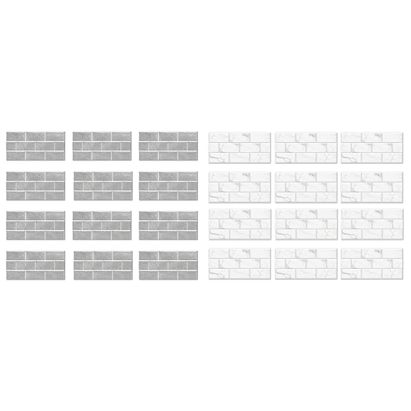 

12-Sheet Peel And Stick Backsplash Tile, Faux White Marble Look PVC Stick On Backsplash Tiles For Kitchen 12X6inch