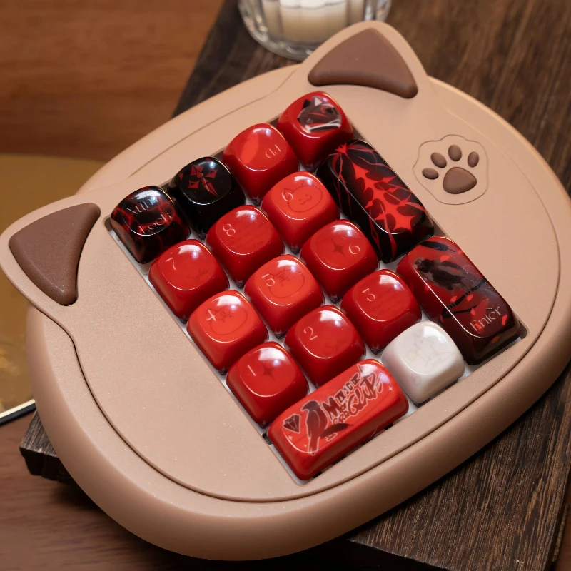 Custom Love and Deep Space Sylus Keycap PBT Cherry MOA Profile Side Carving Cute Jade Resin Cartoon Anime Point Keycap Gift