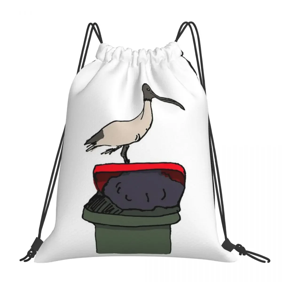 Bin Chicken Backpacks Fashion Portable Drawstring Bags Drawstring Bundle Pocket Storage Bag BookBag For Man Woman Students