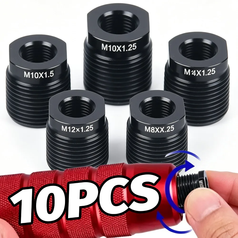 Car Shifter Converter Universal Gear Shift Knob Nut Thread Adapter M8 M10 M14 Aluminum Alloy Auto Interior Styling Accessory
