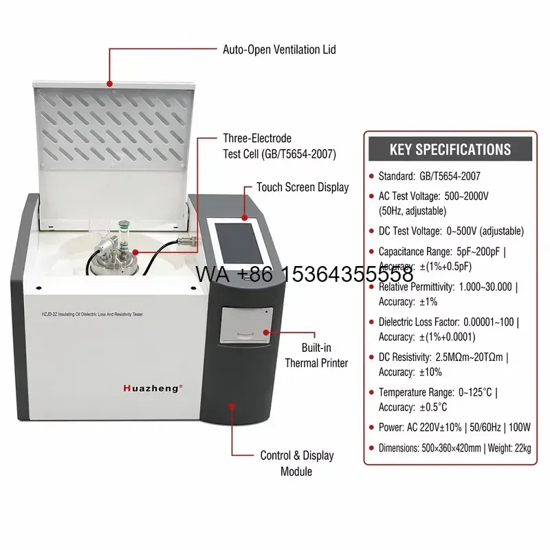 Wmwmnu for Transformer Oil Dielectric Constant Resistivity Tester Insulation Oil Tan Delta Tester