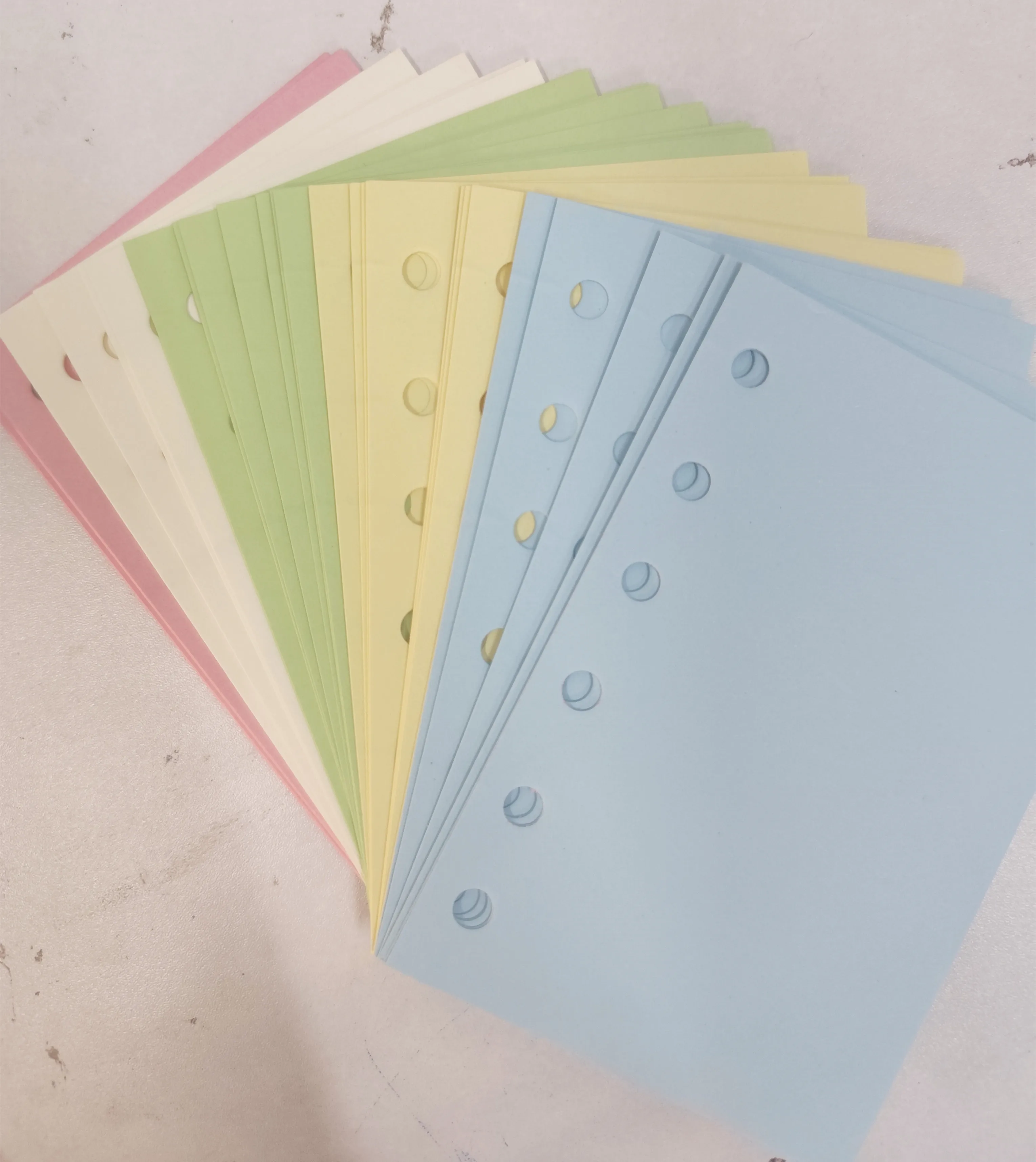 A7 50Shhets Colorful Loose Leaf Notebook Refill Spiral Binder Inner Page To Do Line Dot Grid Inside Paper Stationery