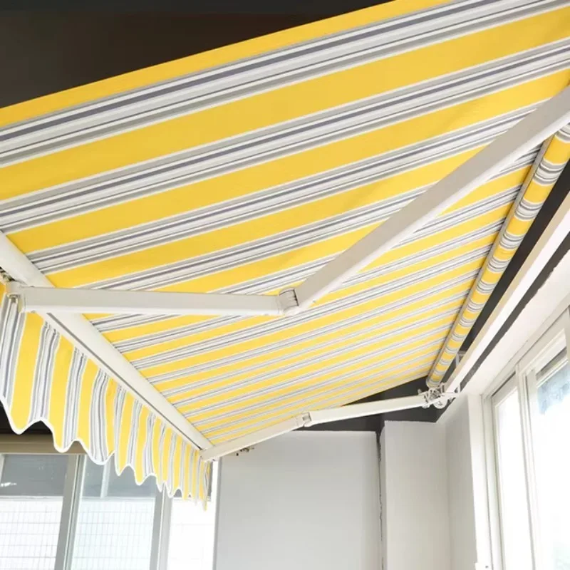 Outdoor Manuel or Motorized Aluminum Window Awning Balcony Retractable Awning Aluminum Awnings Outdoor