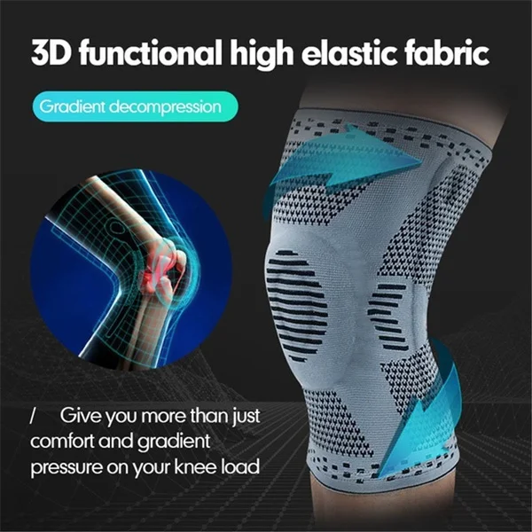 1Pc Professional Knee Compression Sleeves Joint Pain Relief Meniscus Brace Sports Support Pads for Running Basketball Women Men