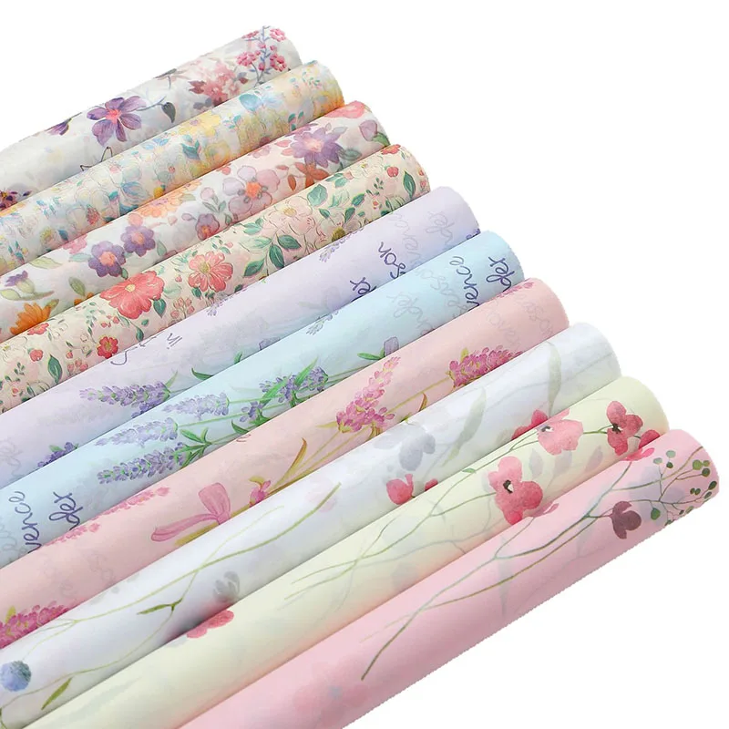20sheet 50x70cm flower cute patern Paper Tissue papers flower bouquet gift package paper f birthday wedding valentines\'s day