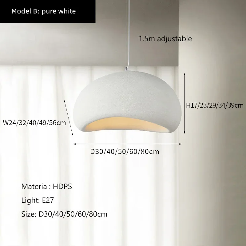 VIGOUS Nordic Wabi Sabi Pendelleuchte 4
