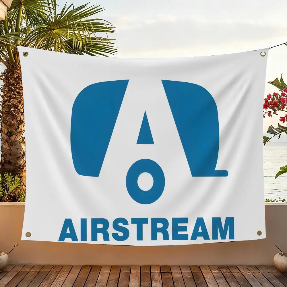 A-Airstream Flags Bandera decorativa para interiores y exteriores, pancarta para pared y jardín, decoración para el patio del hogar