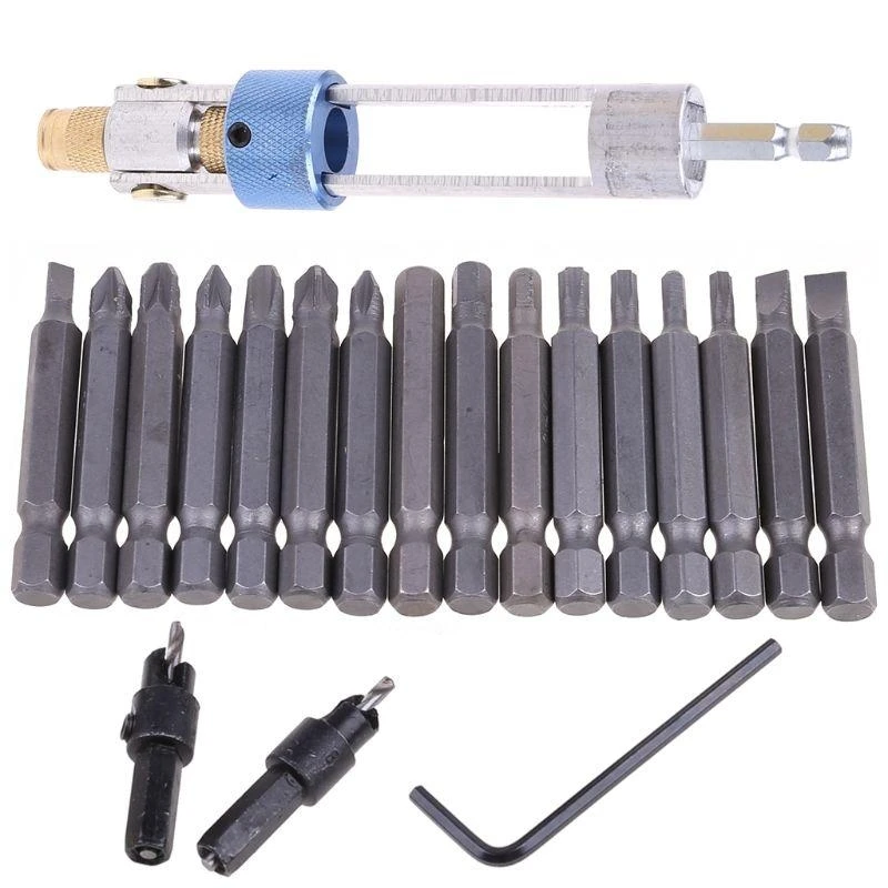e06b countersink bit bit driver divel quick-change tool مع مربع محمول 20x