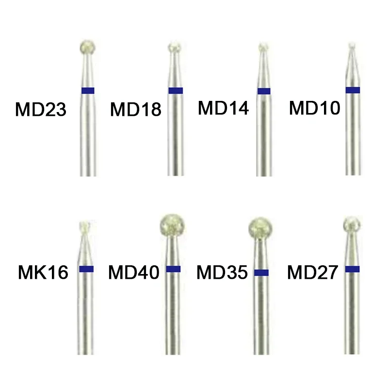 

GREATLH Dental Diamond Grinding Head HP Bur Polisher Dental Instrument 10pcs/set