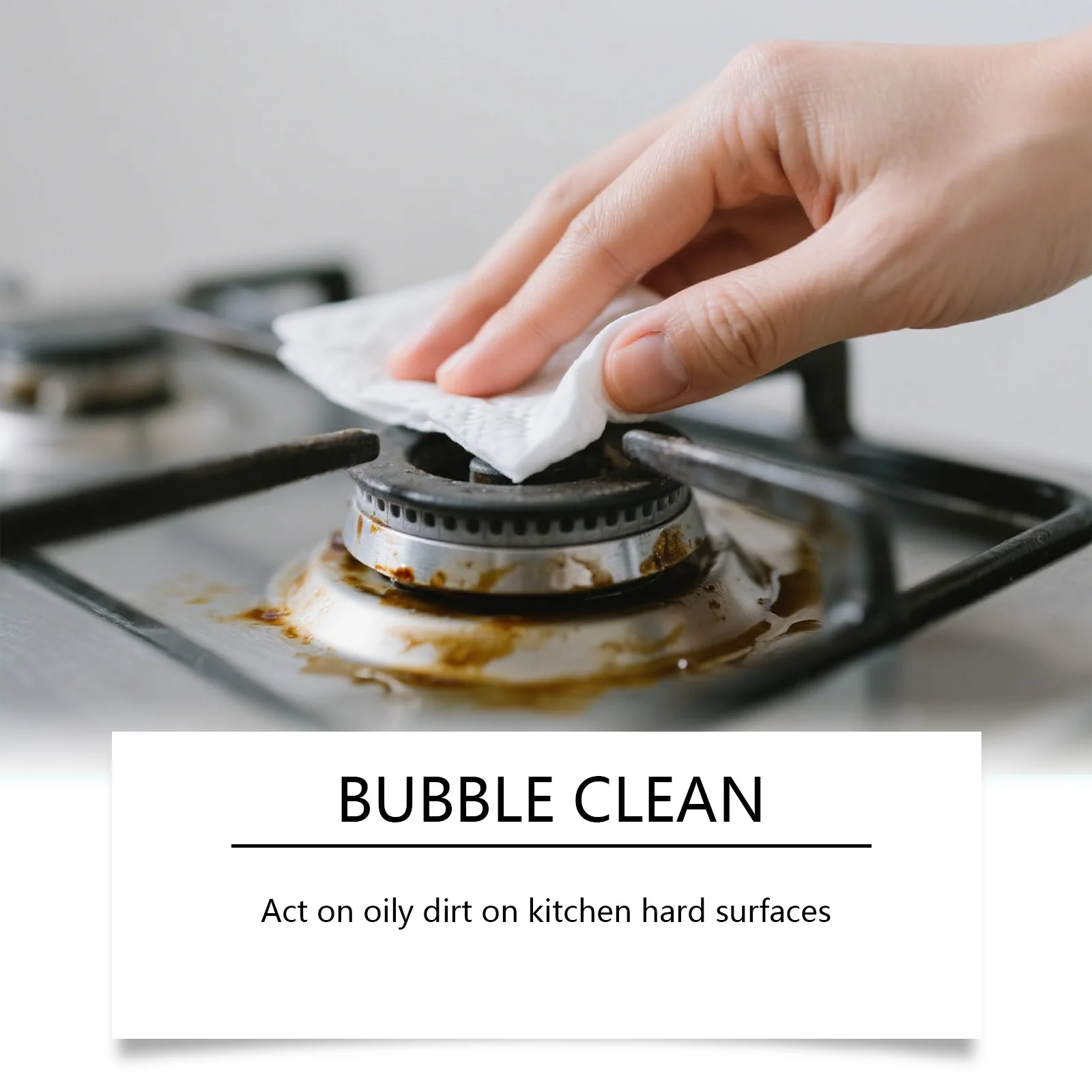 Kitchen Foam Cleaner Powerful Degreasing Formula for Range Hoods Stoves Heavy Duty Oil Remover Fast Acting Cleaning Spray