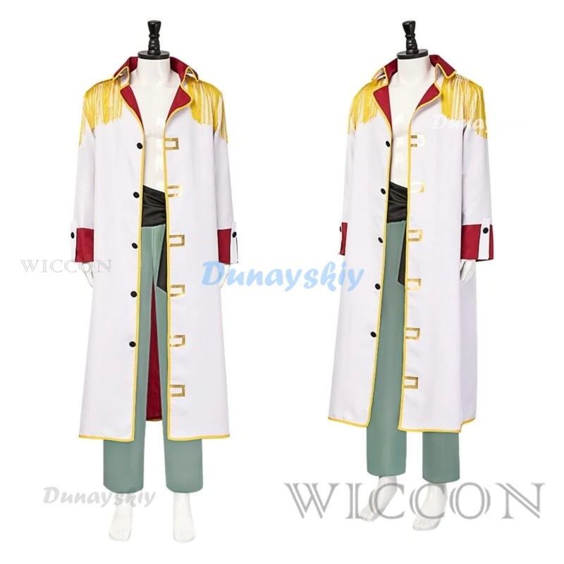 

Anime Coplay SSS Shirohige Whitebeard Edward Newgate Cosplay Costume Uniform Trench Suit Halloween Party Outfit for Man