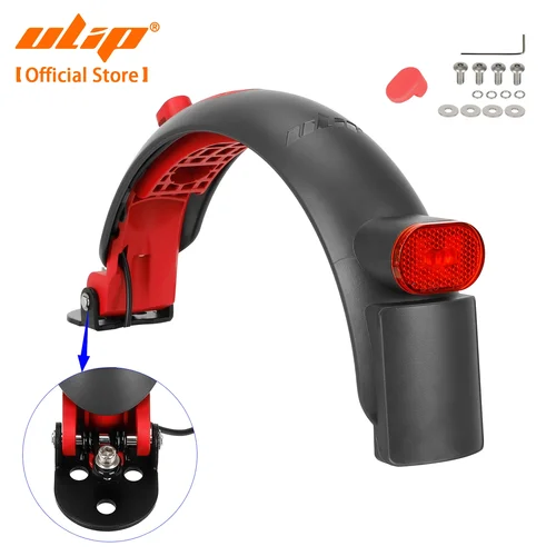 Imagen 1 del producto Guardabarros trasero de Metal ULIP para Xiaomi M365 Pro Pro2 1S Lite Mi 3, protector de rueda trasera para patinete eléctrico, accesorios para monopatín