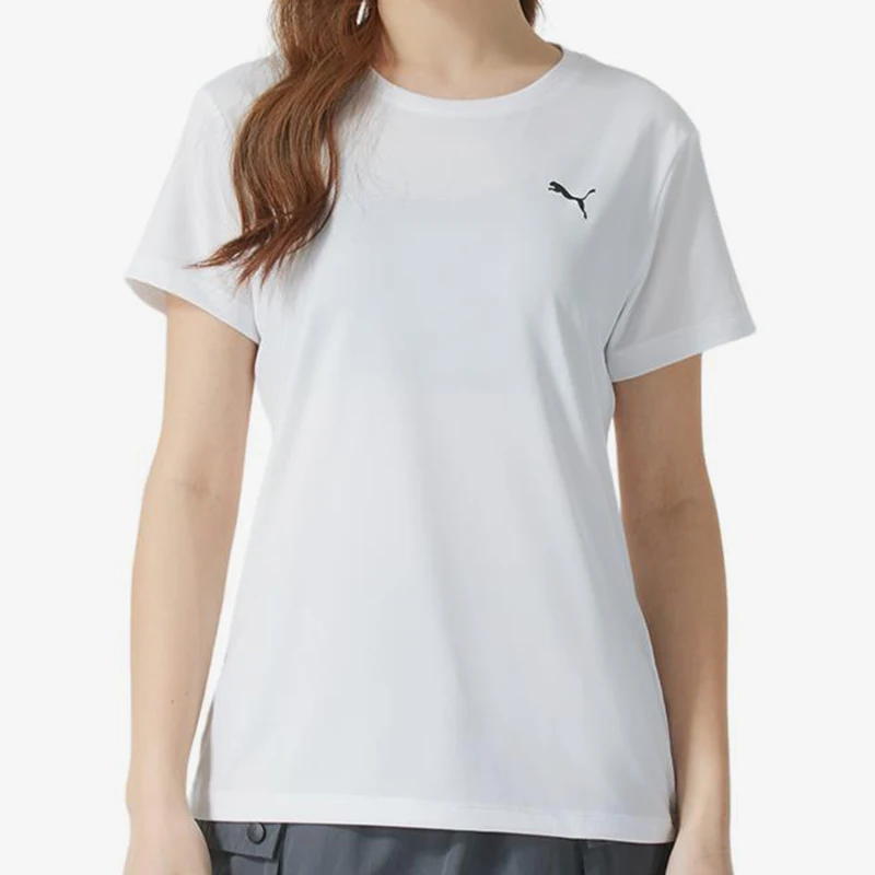 

PUMA Genuine Spring 2025 Women's Fitness Training Casual Breathable Short Sleeve 528393-02