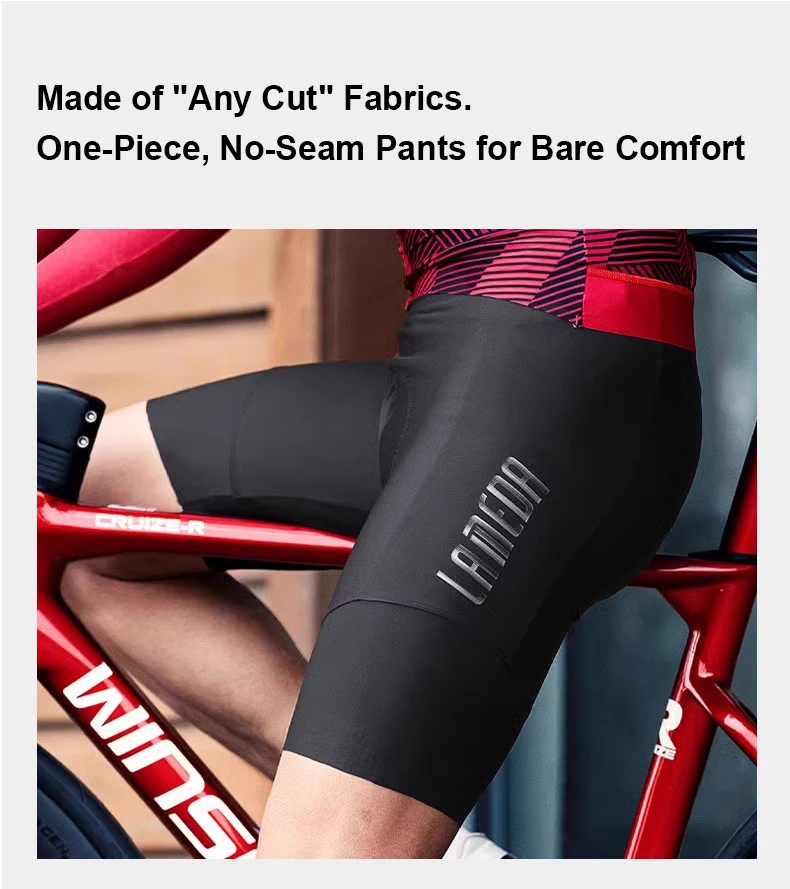 LAMEDA Pro Herren Fahrradshorts mit 3D-Schaumstoffpolsterung, stoßfest, für Straßen- und Mountainbikes, atmungsaktive Fahrradunterwäsche, Shorts, Hosen – Detail 5