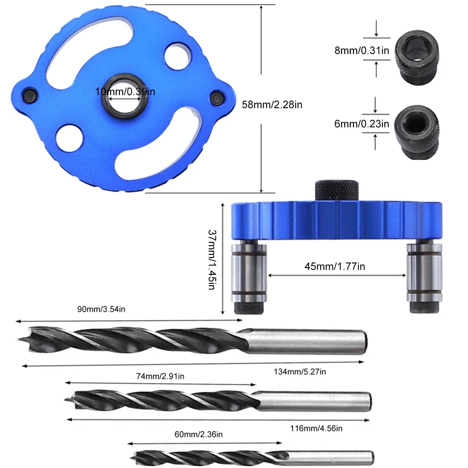 Woodworking Hole Opener Drill Guide Device Precise Practical Tools For Drilling Holes Furniture Factories And Craft Sweet