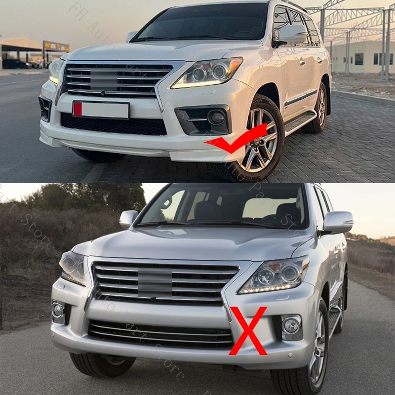 For Lexus LX570 2012 2013 2014 2015 Front Bumper Fog Lamp Foglight Cover Grille Frame Shell Lid Bezel