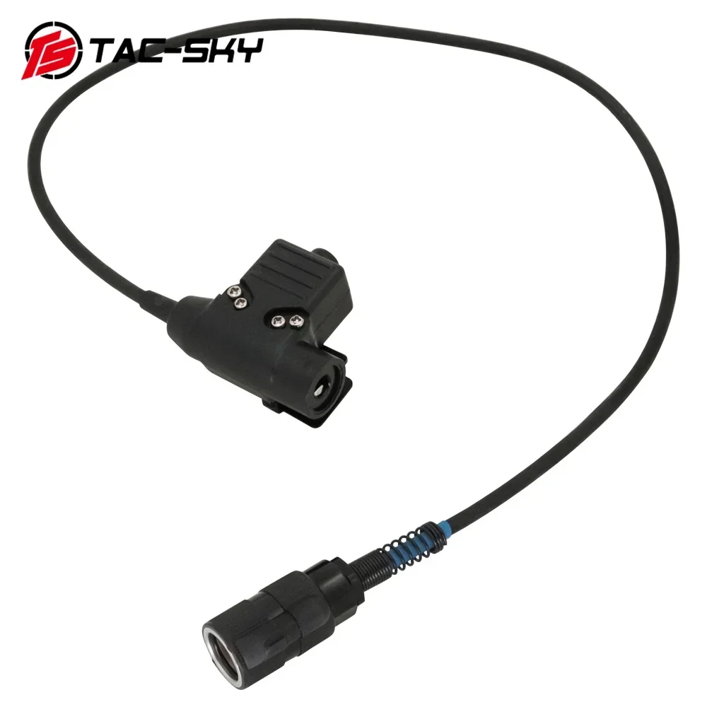 TAC-SKY AN/PRC152/148 walkie-talkie, 6-pin U94 PTT military cable adapter