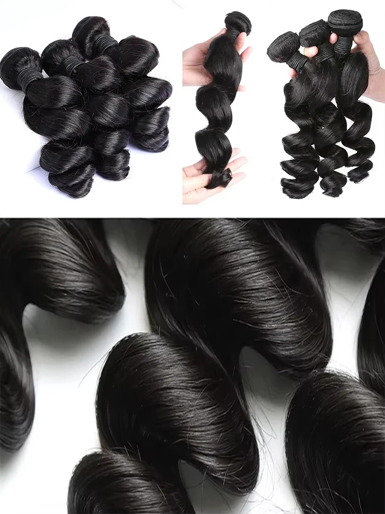 30 32 بوصة حزم موجة فضفاضة حزم الشعر البشري فضفاض موجة عميقة حزم البرازيلي 3 4 حزم الشعر الخام حزم وصلات شعر