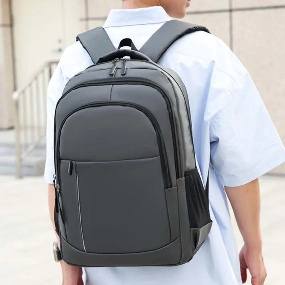 Lightweight Men's Business Backpack Scratch Prevention Minimalist Oxford Cloth Laptop Bag Polyester Anti-splash Water