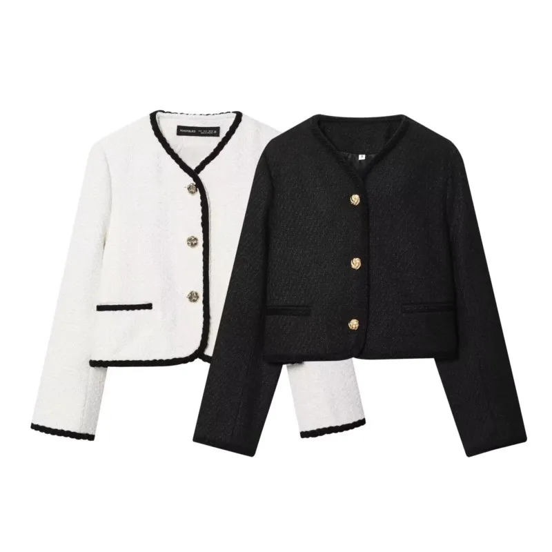 

Женская куртка в стиле пэчворк HipSeam, осеннее элегантное милое пальто на пуговицах с длинным рукавом, повседневное модное женское пальто с круглым вырезом, женские топы