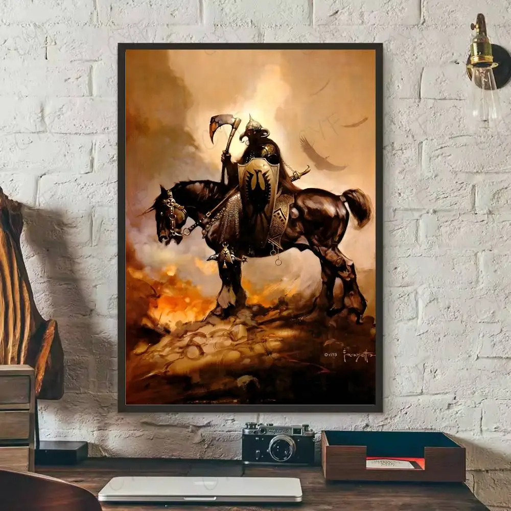 1 قطعة كول فرانك فرازيتا ملصق فني لزجة جدار الفن الطباعة مقاوم للماء غرفة المعيشة المنزلي غرفة نوم بار ديكور جمالي #6