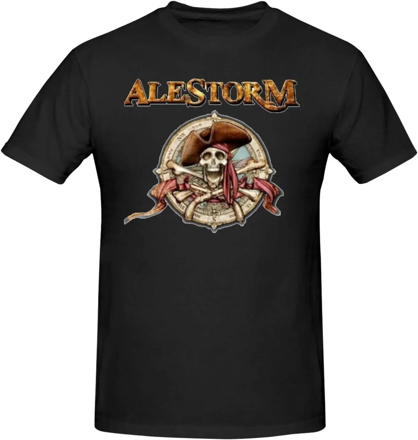 

Мужские хлопковые футболки Alestorm с коротким рукавом, высокое качество, 100% хлопок, с коротким рукавом