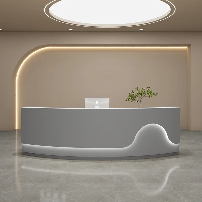 Beauty Salon Reception Desk Cashier Table Modern Stand Counter Console Cabinet Accessories Comptoir Caisse Reception Furniture