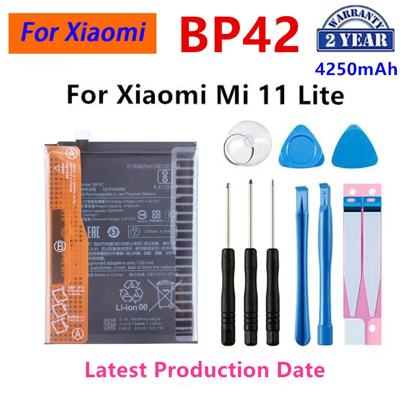 

Brand New BP42 4250mAh Battery For Xiaomi Mi 11 Lite High Quality Phone Replacement Batteries