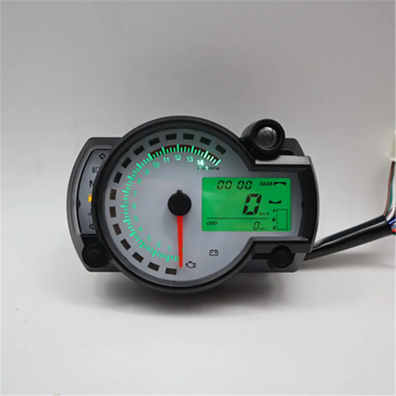 KOSO RX2N Tachometer Fuel Meter LCD Digital Motorcycle Odometer Speedometer Adjustable MAX 299KM/H 7 Colors Display