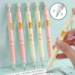 2B 0.5/0.7mm Mechanical Pencils Cute Bear Automatic Pencils Students Writing Tool Kawaii Stationery School Supplies Press Pens