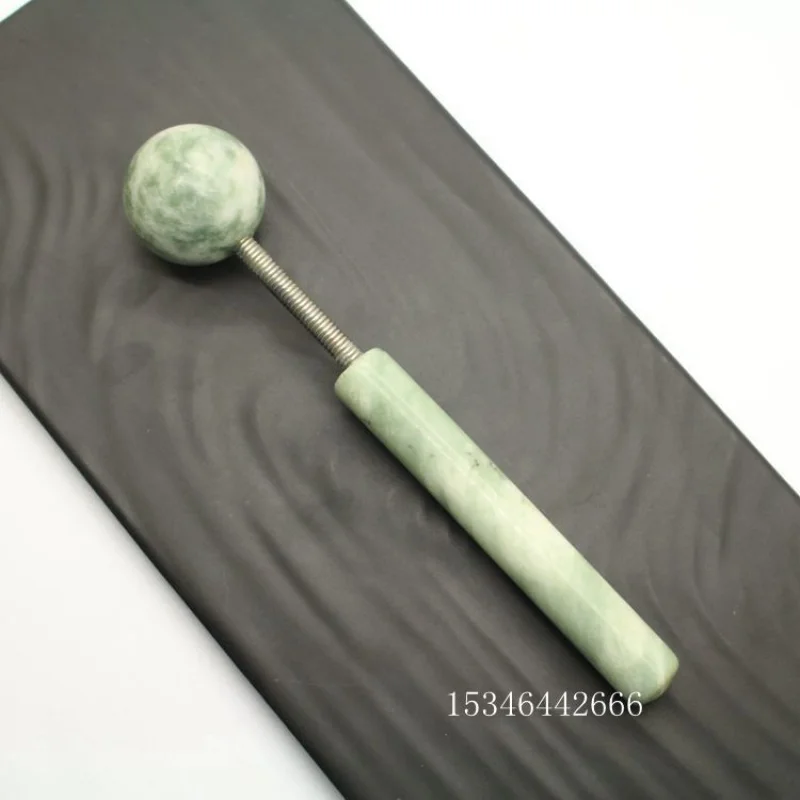 Lushan Jade Spring Type Jade Massage Stick Massage Hammer Acupuncture Point Knocking Hammer Health Care Massage Stone Creative S