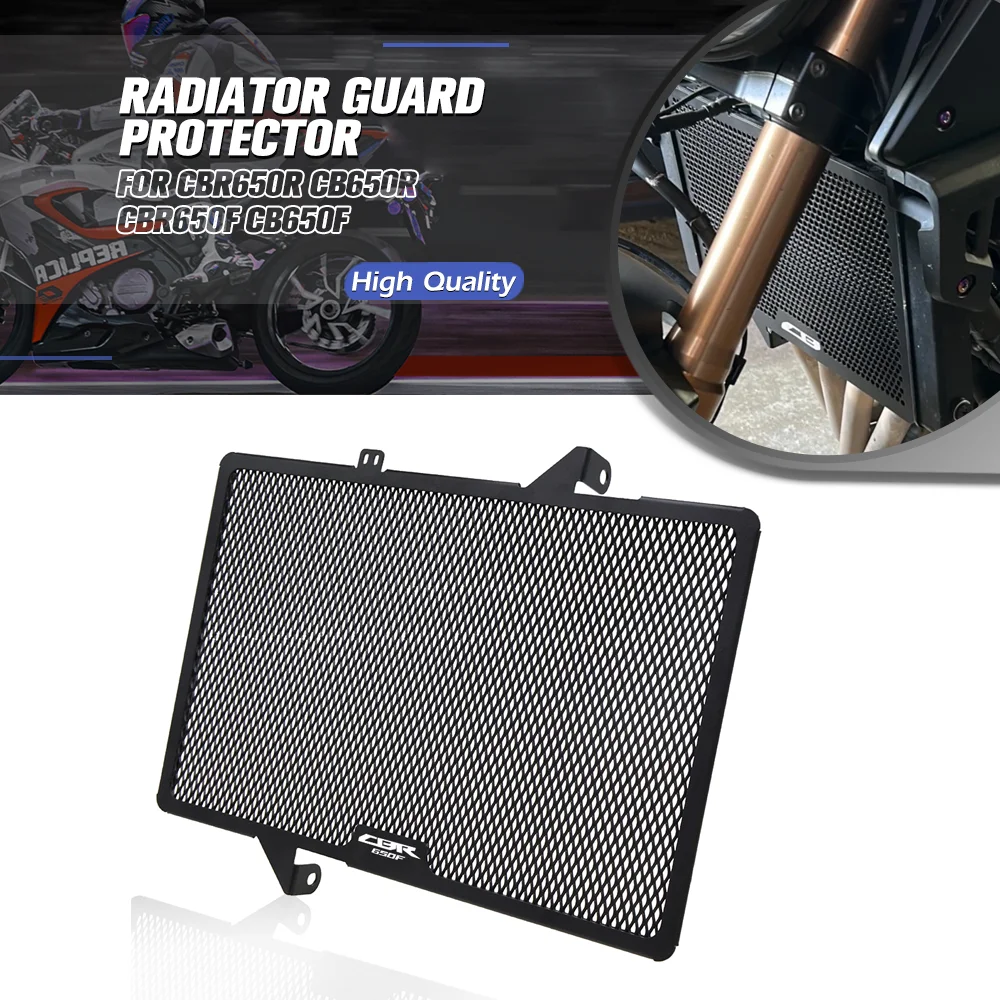 

FOR Honda CBR650R CB650R 2019-2024 Radiator Grille Guard Protector Cover Motorcycle CNC CB650R Neo Sports Cafe CBR650F CB650F