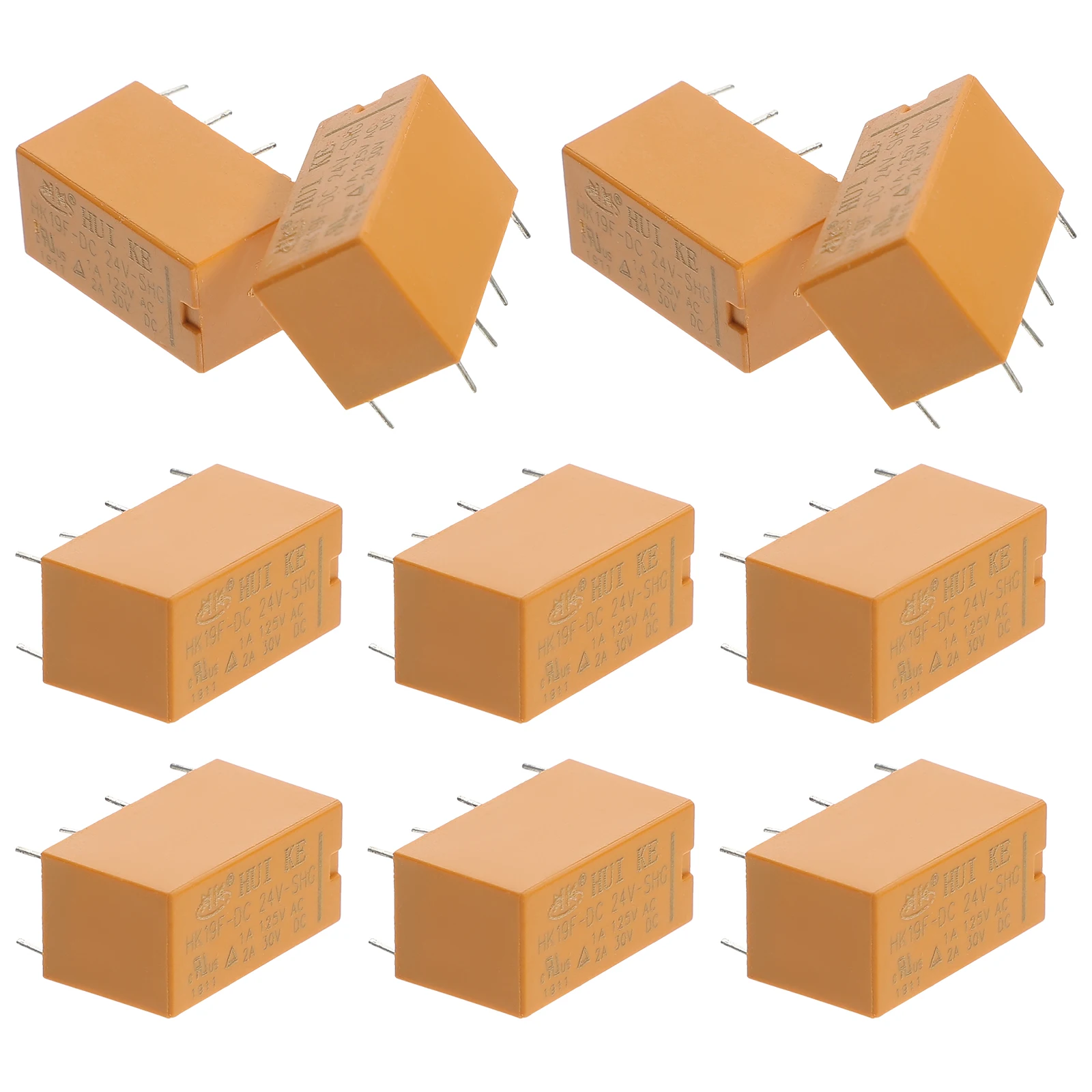

10pcs Relay Relay Module For Miniature Power Supplies Electric Circuit Module for PCB Board DPDT Electronic