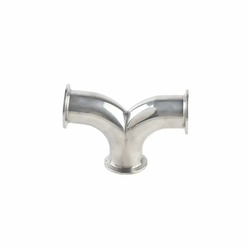 Sanitary Grade 304 Quick Installation Herringbone Tee for Plumbing Fittings