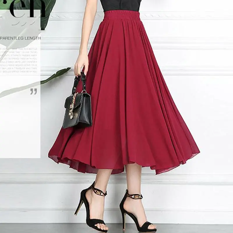 

Black Boho Skirts Summer Midi Skirt For Women High Waisted Skirt Flowy Skirt Beach Vintage Skirt Plus Size Skirts