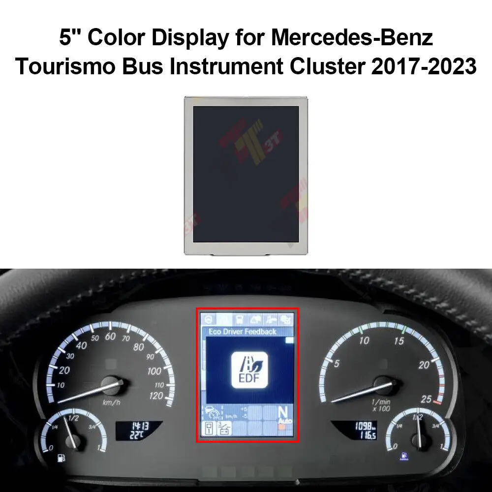 5-Zoll-Farbdisplay für das Armaturenbrett des Mercedes-Benz Tourismo Bus, Ersatzteilnummer 698-401-10-02-00ZZ – Detail 3