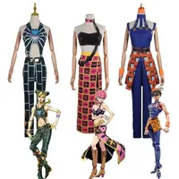 Anime Cosplay JOJO Bizarre Adventure Trish Una Cujoh Jolyne Narancia Ghirga Cosplay Costumes Halloween Party Women Clothes