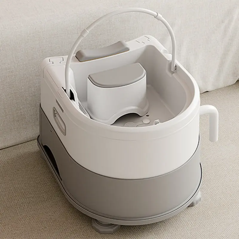 Adjustable Reclining Hair Wash Basin with Wheels, Portable Shampoo Bowl for Home Care,Mobile Hair Washing Sink for Post-Surgery