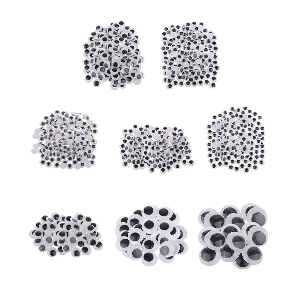 Wiggle Eyes Moving Eyes Crafts Eyes Supplies for Card Making Toys Drawings Crafts for Kids Slime Decoration