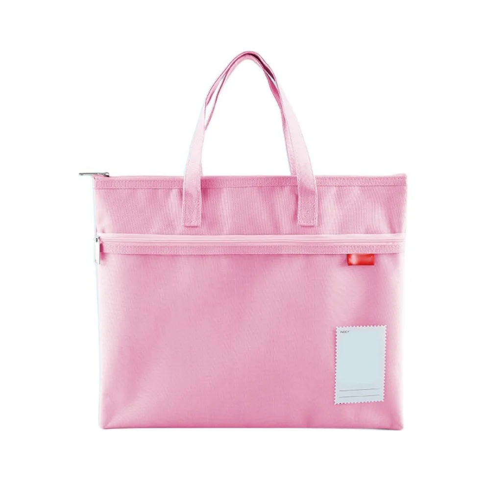 

Portable Book Storage Bag Oxford Cloth Waterproof a4 File Organizer Large Capacity Handheld Document Storage Bag Back To School