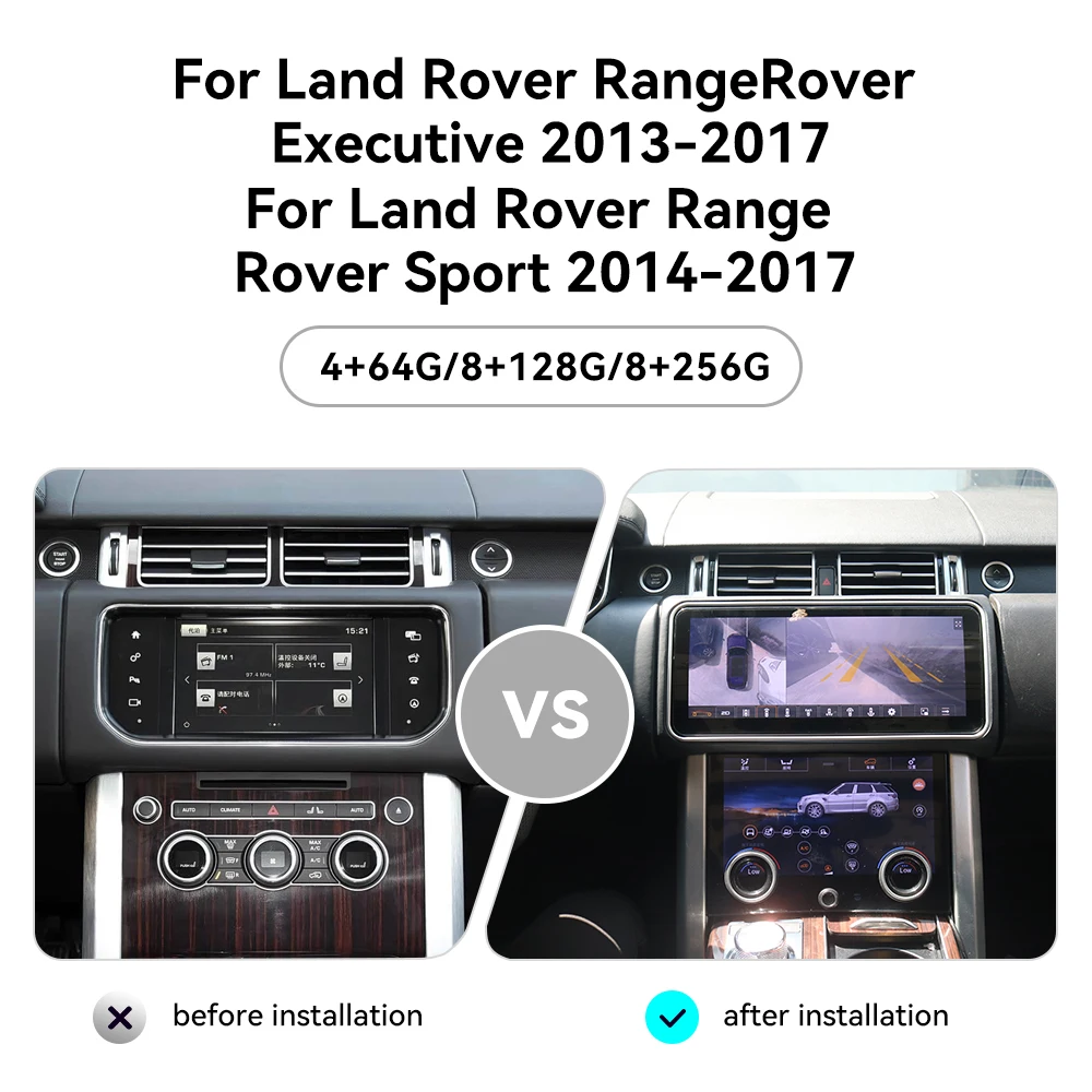 ZWNAV Android 15 Car RadioFor Land Rover RangeRover Executive 2013-2017 DSP Carplay Stereo GPS Multimedia Video Wireless Carplay
