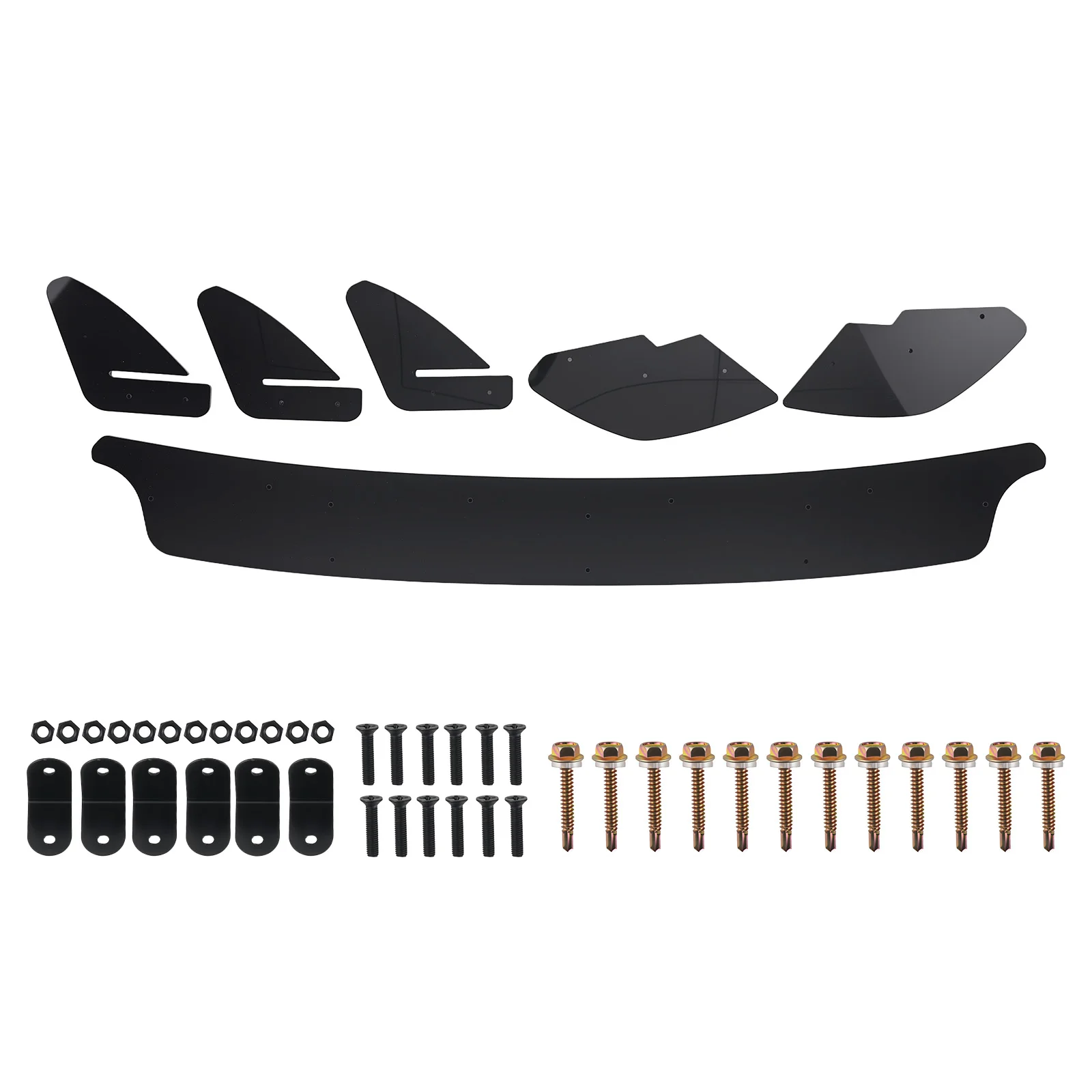 

Rear Bumper Lip Diffuser Shark Fins Splitter Kit For VW Golf 6 MK6 GTI 2010-2014
