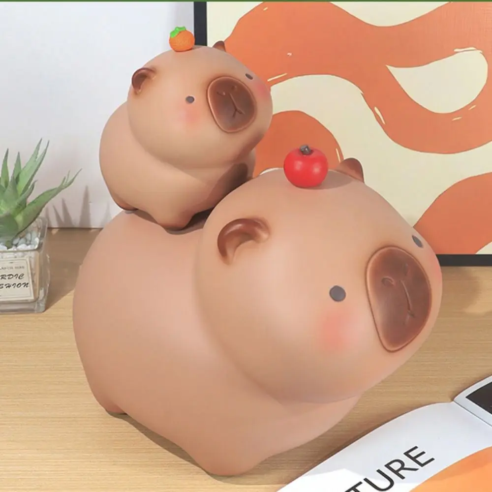 Capybara Capybara Piggy Bank Waterproof Decorative Crayon Capybara Piggy Bank Large Capacity Vinyl Safe Deposit Box Coins Cash