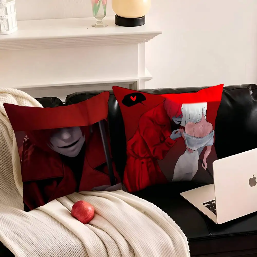 1pc Horror Survival Game Homicipher Pillow Case Fashion Square Pillowcase Bedroom Sofa Room Ins Decoration Leisure