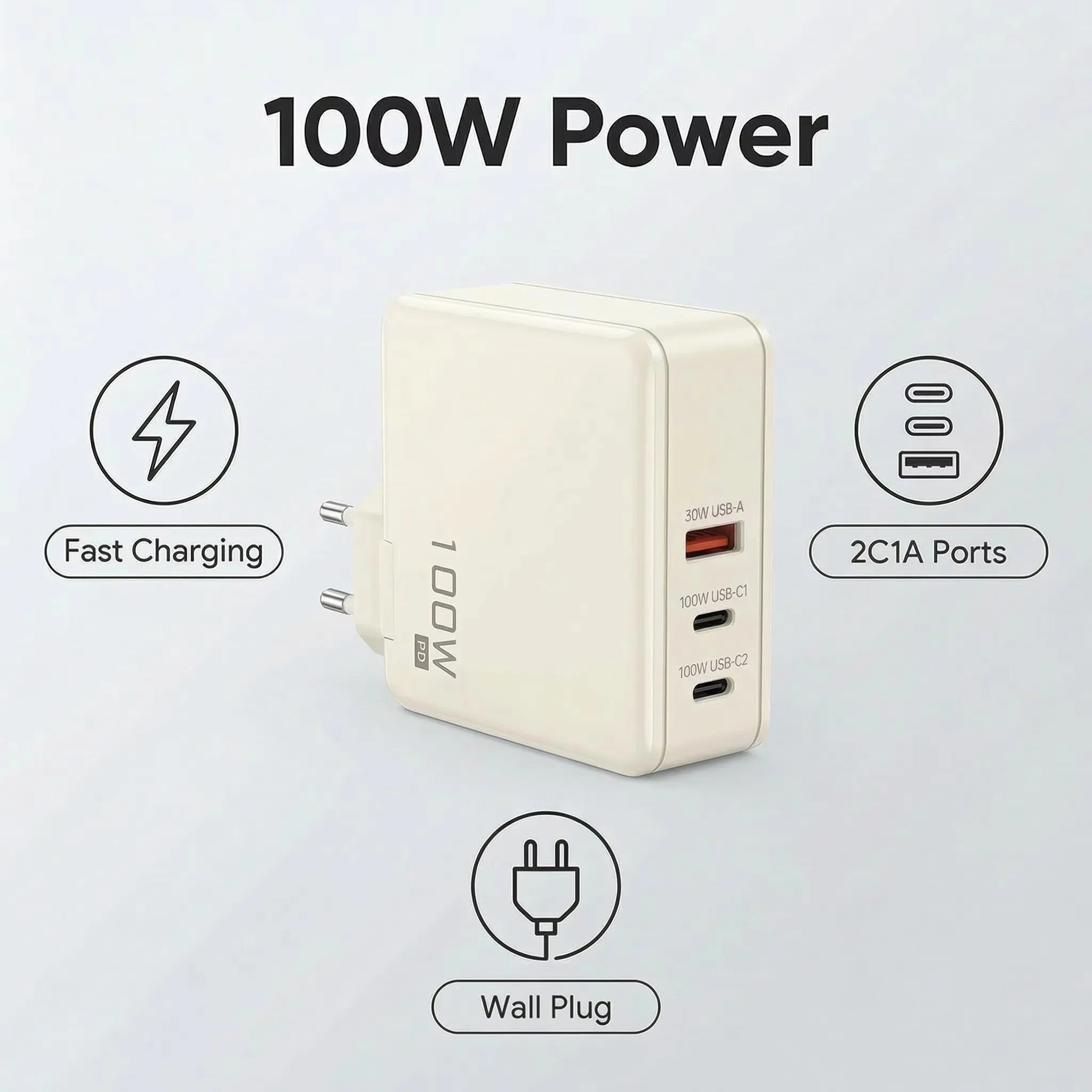 100W Gan Wall Charg…